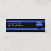 Thin Blue Line sergeant Custom Business Card Mini Visitenkarte (Vorderseite)