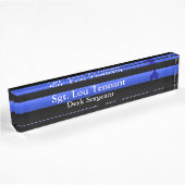 Thin Blue Line - Sergeant Stripes Rank Namensplakette