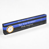 Thin Blue Line - Sergeant Stripes Rank Namplate Namensplakette