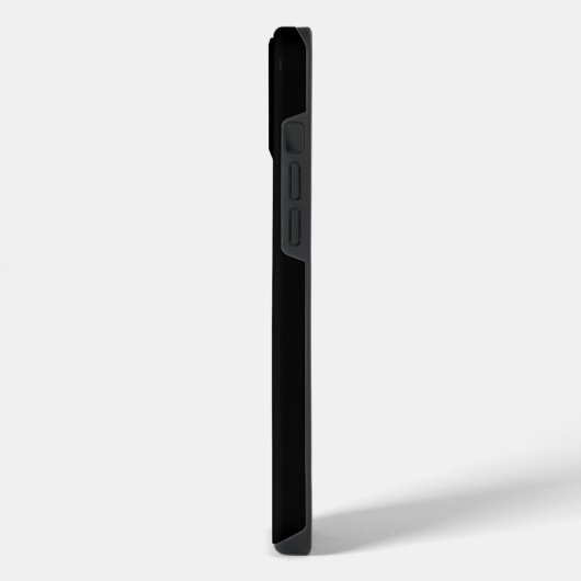 Thin Blue Line Serviceman | Name auf Streifen iPhone Hülle (Linke Seite)