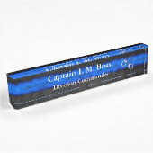 Thin Blue Line - Shackles Desk Namplate Namensplakette
