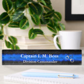 Thin Blue Line - Shackles Desk Namplate Namensplakette