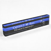 Thin Blue Line - Shackles Desk Namplate Namensplakette