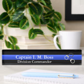 Thin Blue Line - Shackles Desk Namplate Namensplakette