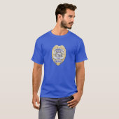 Thin Blue Line Sheepdog Abzeichen T-Shirt (Vorne ganz)
