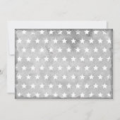 Thin Blue Line Silver Police Flag Retirement Party Einladung (Rückseite)