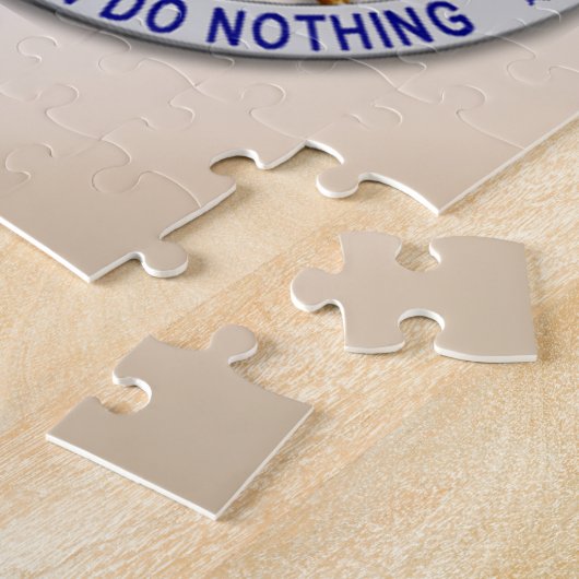 Thin Blue Line Star Abzeichen Puzzle (Seite)