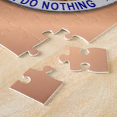 Thin Blue Line Star Abzeichen Puzzle (Seite)