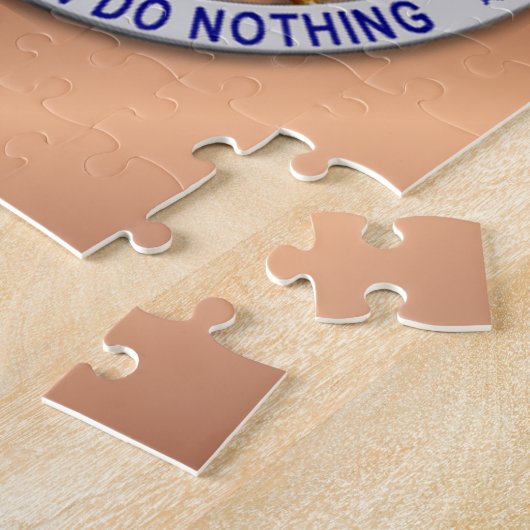 Thin Blue Line Star Abzeichen Puzzle (Seite)