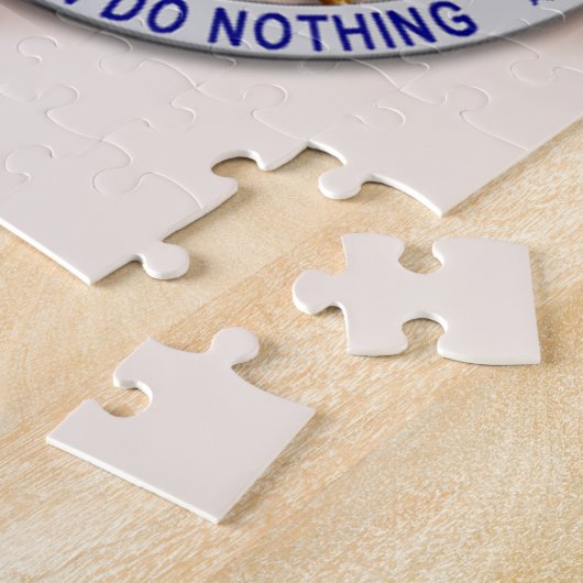 Thin Blue Line Star Abzeichen Puzzle (Seite)