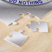 Thin Blue Line Star Abzeichen Puzzle (Seite)