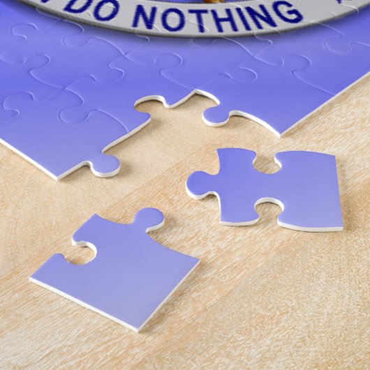 Thin Blue Line Star Abzeichen Puzzle (Seite)