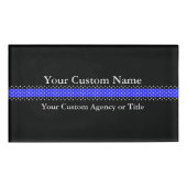 Thin Blue Line Stars Namenschild (Vorderseite)