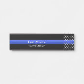 Thin Blue Line - Stars Türschild (Vorderseite )