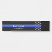 Thin Blue Line - Stars Türschild (Vorderseite )