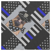 THIN BLUE LINE STOFF (Nahaufnahme)