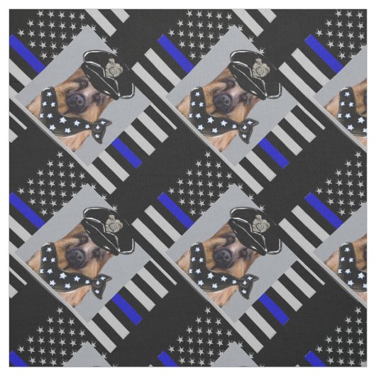 THIN BLUE LINE STOFF (Muster)