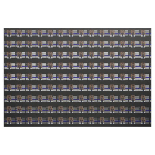 THIN BLUE LINE STOFF (Yard (91,4 cm))