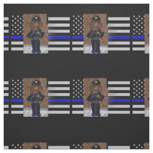 THIN BLUE LINE STOFF (Muster)