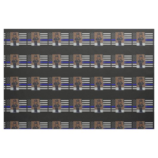 THIN BLUE LINE STOFF (Fat Quarter (45,7 x 55,9 cm))