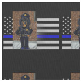 THIN BLUE LINE STOFF (Nahaufnahme)