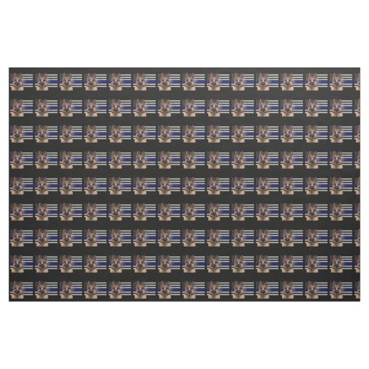 THIN BLUE LINE STOFF (Yard (91,4 cm))