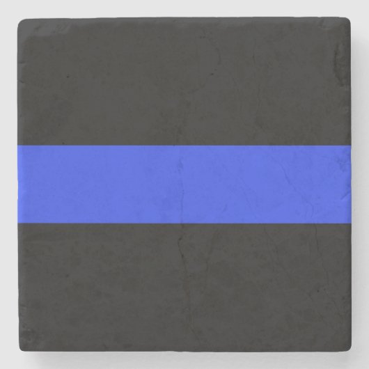 Thin Blue Line Stone Untersetzer (Vorderseite)