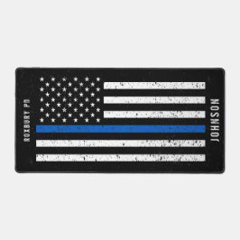 Thin Blue Line störte amerikanische Flaggenpolizei Schreibtischunterlage