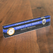 Thin Blue Line - Super Hi Res Police Officer Abzei Namensplakette