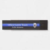 Thin Blue Line - Super Hi Res Police Officer Abzei Türschild (Vorderseite )