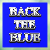 Thin Blue Line Supporter Fensterklammer Fensteraufkleber (Blatt 3)