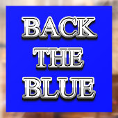 Thin Blue Line Supporter Fensterklammer Fensteraufkleber (Blatt 2)