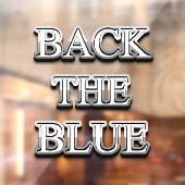 Thin Blue Line Supporter Fensterklammer Fensteraufkleber (Blatt 2)