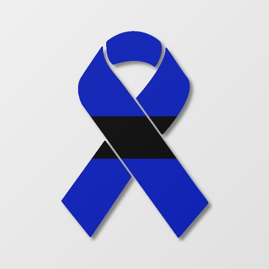 Thin Blue Line Supporter Fensterklammer Fensteraufkleber (Blatt)