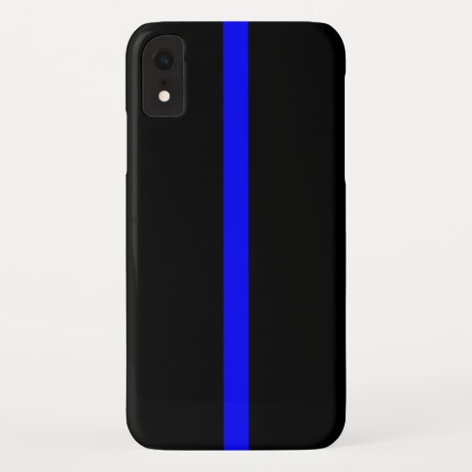 Thin Blue Line Symbol auf Case-Mate iPhone Hülle (Rückseite)