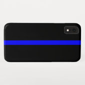Thin Blue Line Symbol auf Case-Mate iPhone Hülle (Rückseite (Horizontal))