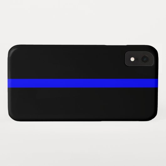 Thin Blue Line Symbol auf Case-Mate iPhone Hülle (Rückseite (Horizontal))