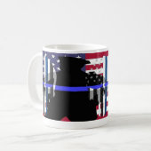 Thin Blue Line Tasse (Vorderseite Links)