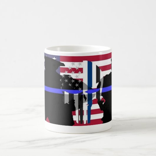 Thin Blue Line Tasse (Mittel)