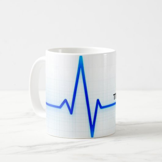Thin Blue Line Tasse (Vorderseite Links)
