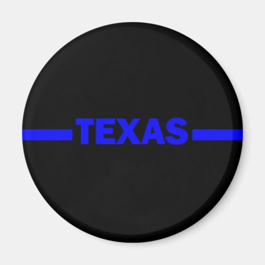 Thin Blue Line TEXAS Polizeidirektor Magnet (Vorne)
