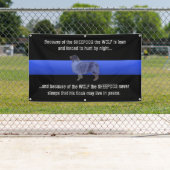 Thin Blue Line "The Sheepdog schläft nie" Banner (Insitu)