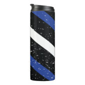 Thin Blue Line Thermal Tumbler Thermosbecher (Nach rechts gedreht)