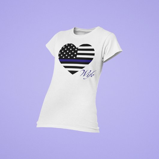 Thin Blue Line: Top-Tank für Ehefrau der Polizei T-Shirt