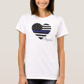 Thin Blue Line: Top-Tank für Polizeieinheiten T-Shirt (Vorderseite)