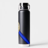 Thin Blue Line Trinkflasche (Rückseite)