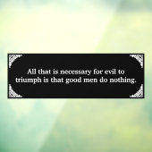 Thin Blue Line triumph über Böse Fensteraufkleber (Blatt 3)