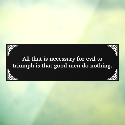 Thin Blue Line triumph über Böse Fensteraufkleber (Blatt 3)