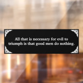 Thin Blue Line triumph über Böse Fensteraufkleber (Blatt 2)