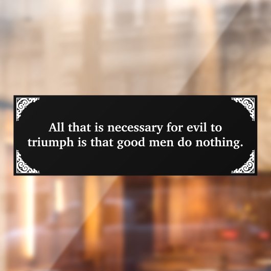 Thin Blue Line triumph über Böse Fensteraufkleber (Blatt 2)